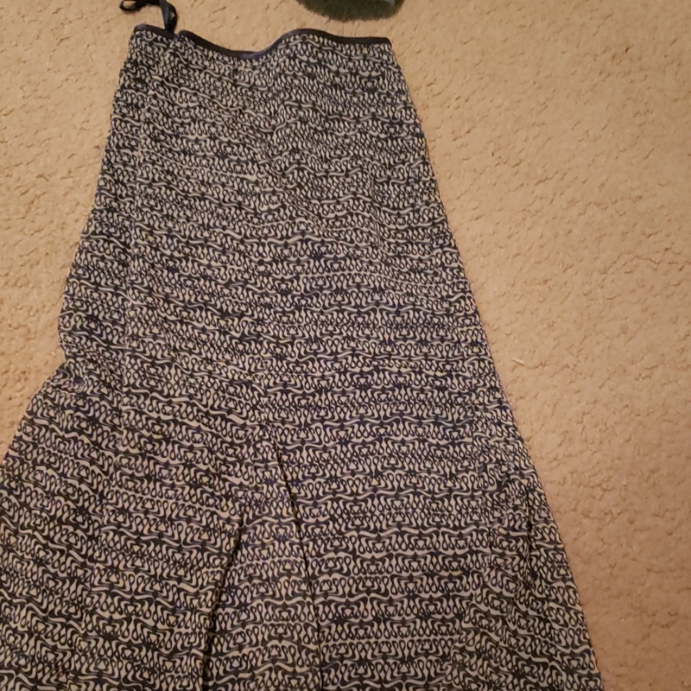 Blue and white skirt